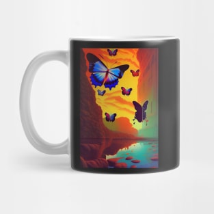 SURREAL BUTTERFLY PAINTING Mug